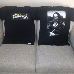 Diamond Supply Co & Mona Lisa Short sleeve Shirts